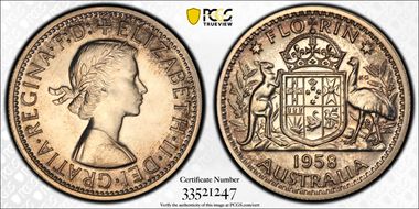 1958(m) Florin PR66