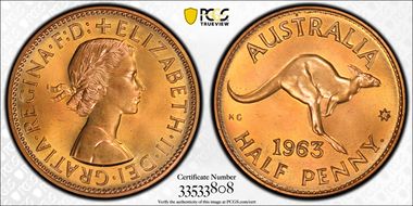 1963 Y. (p) 1/2D PR66RD