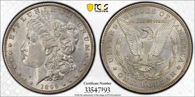 1895-O $1 AU55