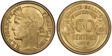 1939-B 50C Gad-423 F-192 MS62