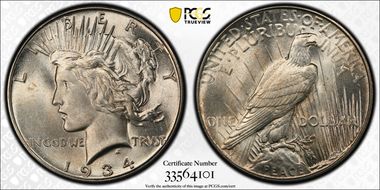 1934 $1 MS63