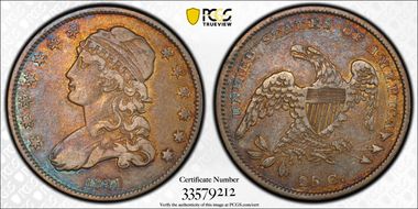 1831 25C B-2, Small Letters VF30