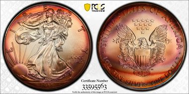 2015 $1 Silver Eagle MS70