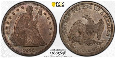 1844 $1 AU55