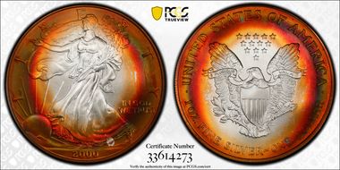 2000 $1 Silver Eagle MS67