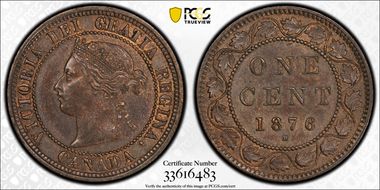 1876-H 1C MS63BN