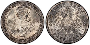 1908 5 Mk Jena University J-161 MS65