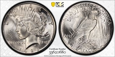 1926 $1 VAM 1A, Broken Wing MS63