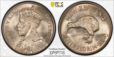 1936 Florin KM-4  Ag MS65