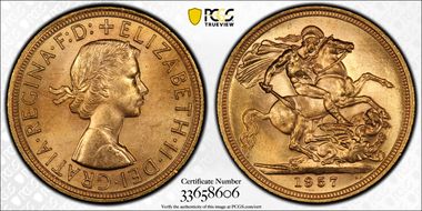 1957 Sov S-4124 St. George MS64