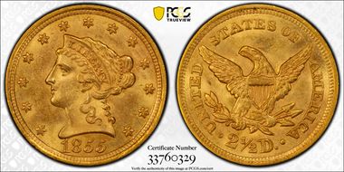 1855 $2.50 MS64