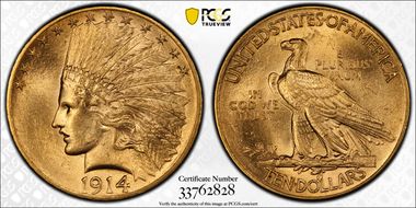 1914 $10 MS63