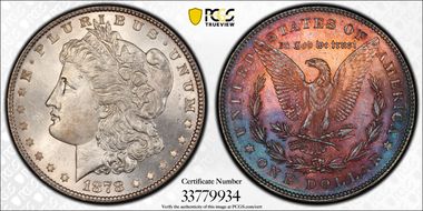 1878 7TF $1 Reverse of 1878 MS64