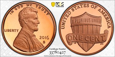 2016-S 1C Shield  Birth Set PR70DCAM