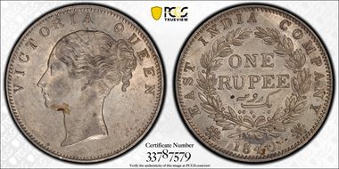 1840.(B) Rupee SW-2.21 AU53