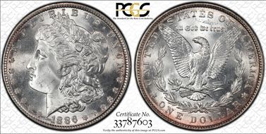 1886 $1 MS66