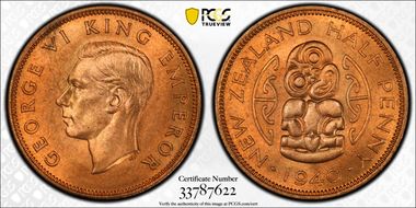 1940 1/2D KM-12 MS65RD