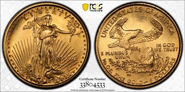 1998 $5 Gold Eagle MS68