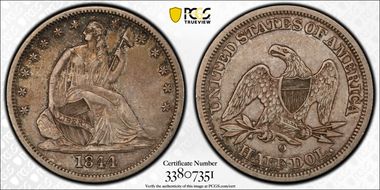 1844-O 50C WB-18 Large O XF45