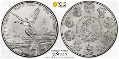 2015-Mo Onza Libertad Ag MS70