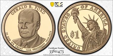 2016-S $1 Gerald Ford PR69DCAM