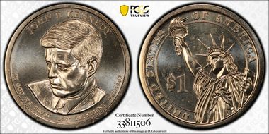2015-P $1 John F. Kennedy Position B MS66