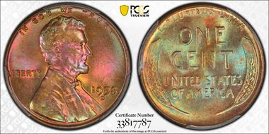 1958-D 1C MS66RB