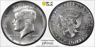 2014-D 50C Silver, 50th Anniversary Set MS69