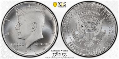 2014-S 50C Enhanced - Silver 50th Anniversary Set MS69