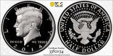 2014-P 50C Silver 50th Anniversary Set PR69DCAM