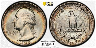 1936 25C MS67+