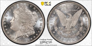 1883-O $1 MS65PL