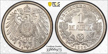 1914-D Mark J-17 MS67