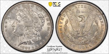 1882-CC $1 GSA Hoard MS62