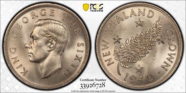 1949 Crown KM-22  Ag MS66