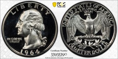 1964 25C PR69DCAM