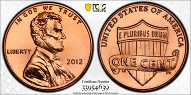 2012 1C Shield MS67RD