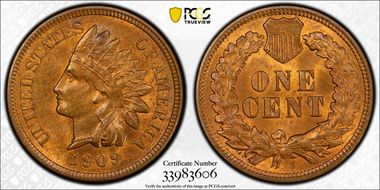 1909-S 1C Indian MS64RB