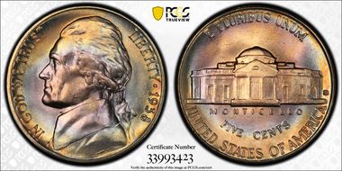 1938-S 5C MS66+