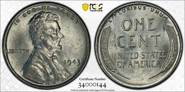 1943 1C MS65