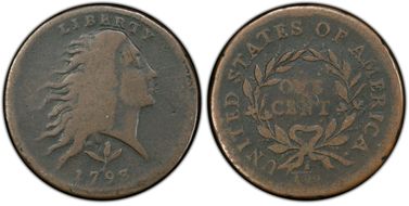 1793 1C Wreath, S-10 VG8BN