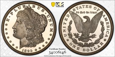 1895 $1 PR68+ DCAM