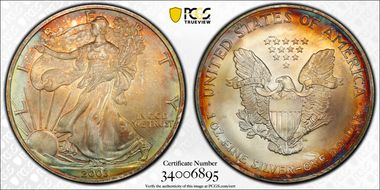 2003 $1 Silver Eagle MS67