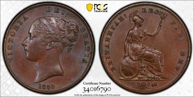 1859 1D S-3948 MS63BN