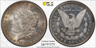 1878 7TF $1 Reverse of 1879 MS64