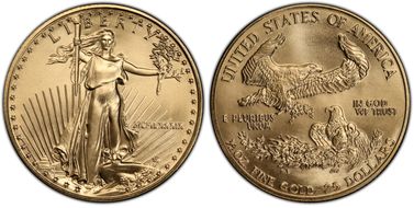 1989 $25 Gold Eagle MS70