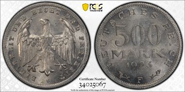 1923-F 500 Mk J-305 MS64