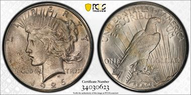 1926 $1 VAM 1A, Broken Wing MS64