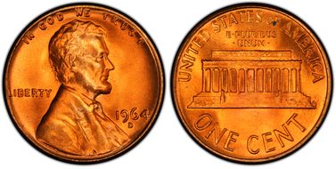 1964-D 1C MS67RD