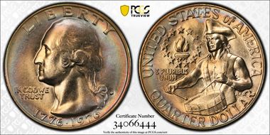 1976-D 25C Clad MS66